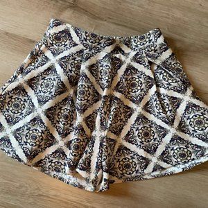 Floral High Waisted Shorts